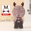 foldable desk fan compact design on office table