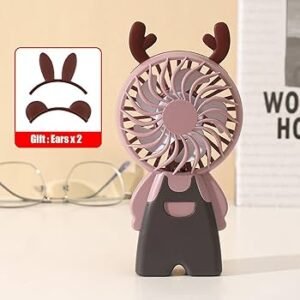 foldable desk fan compact design on office table