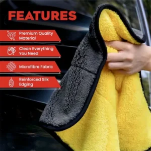 Microfiber Cleaning Cloth 40x40 cm – 600 GSM Ultra Soft | Scratch-Free | Multi-Purpose