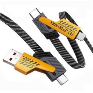 multi charging cable USB C micro USB lightning connectors