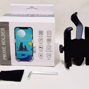 C1 bike mobile holder mounted on motorcycle handlebar