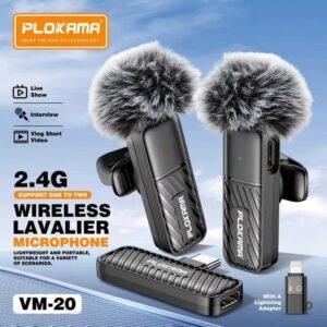 PLOKAMA VM20 dual wireless lavalier microphone set